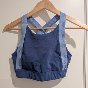 Outdoor Voices Blue Sports Bra